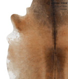 Brown with Red Cowhide Rug #66931
