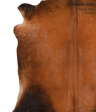Brown with Red Cowhide Rug #66939