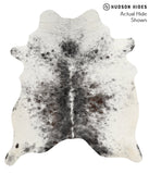 Salt and Pepper Black Cowhide Rug #67003