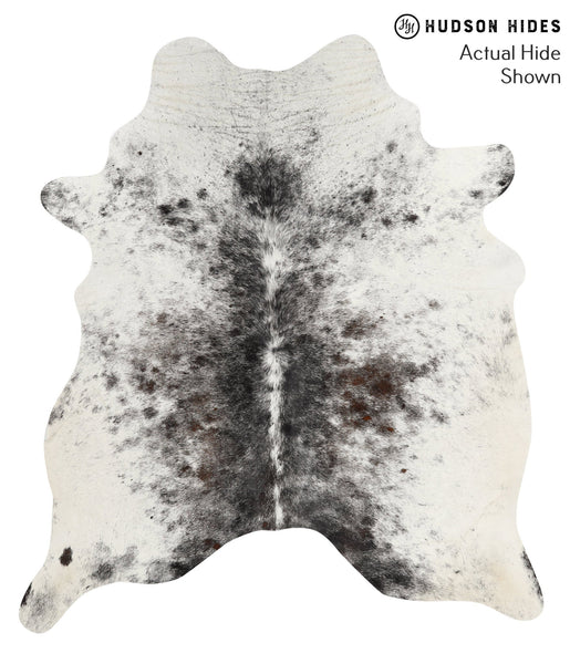 Salt and Pepper Black Cowhide Rug #67003