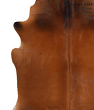 Brown with Red Cowhide Rug #67012
