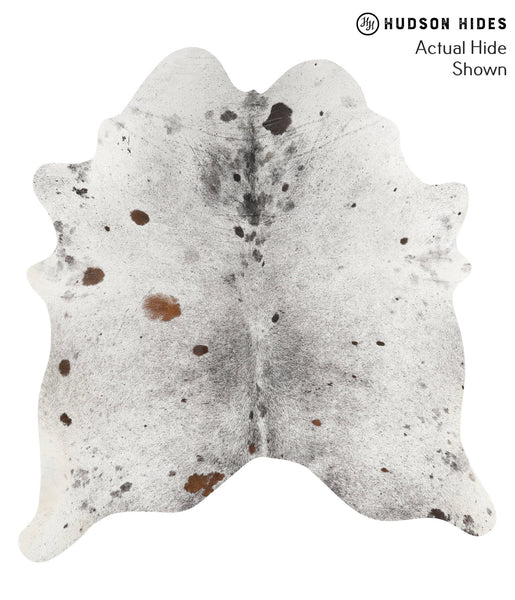 Salt and Pepper Black Cowhide Rug #67068