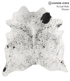 Salt and Pepper Black Cowhide Rug #67116
