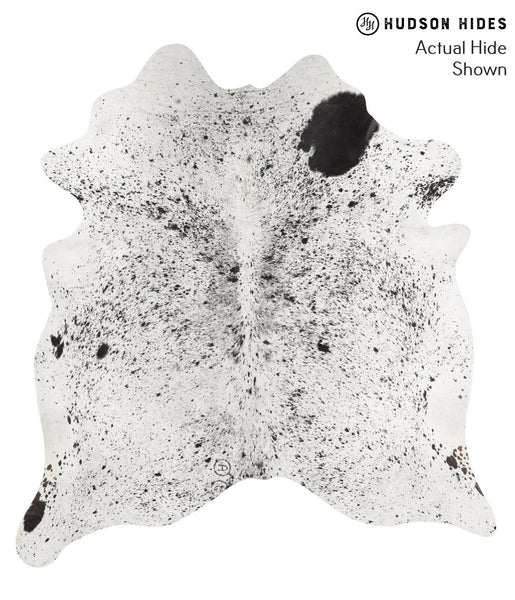 Salt and Pepper Black Cowhide Rug #67116