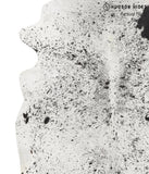 Salt and Pepper Black Cowhide Rug #67116