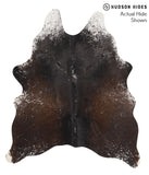 Salt and Pepper Brown Cowhide Rug #67179
