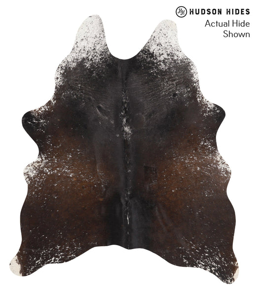 Salt and Pepper Brown Cowhide Rug #67179