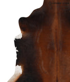Brown with Red Cowhide Rug #67199