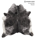 Salt and Pepper Black Cowhide Rug #67253