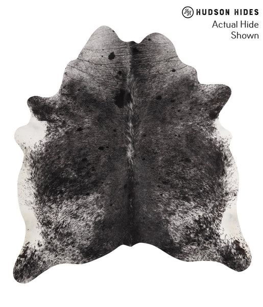 Salt and Pepper Black Cowhide Rug #67253