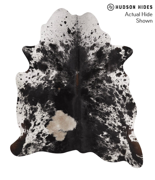 Salt and Pepper Black Cowhide Rug #67254