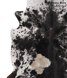 Salt and Pepper Black Cowhide Rug #67254