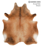 Brown with Red Cowhide Rug #67281