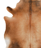 Brown with Red Cowhide Rug #67281