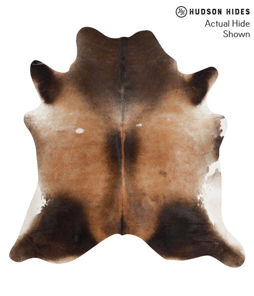 Brown with Red Cowhide Rug #67380