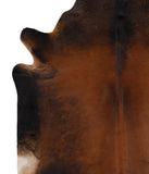Brown with Red Cowhide Rug #67415