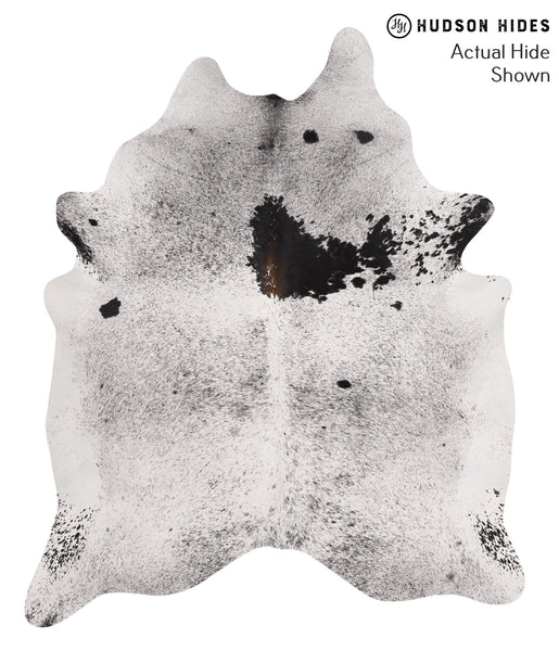 Salt and Pepper Black Cowhide Rug #67538
