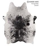 Salt and Pepper Black Cowhide Rug #67542
