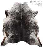Salt and Pepper Black Cowhide Rug #67543