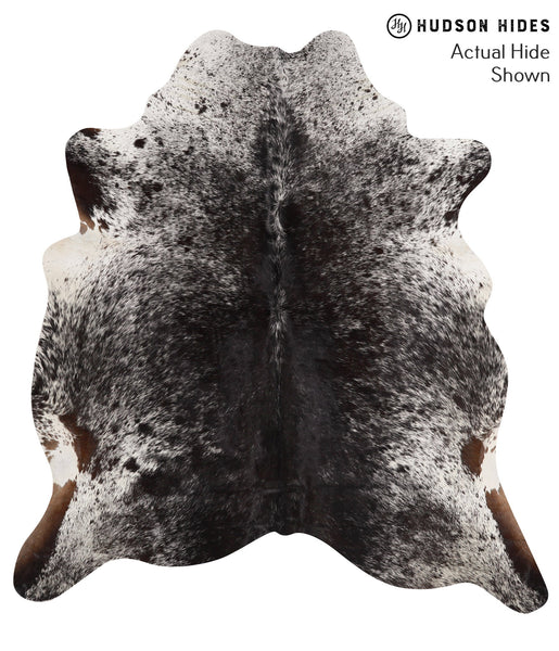 Salt and Pepper Black Cowhide Rug #67543