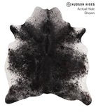 Salt and Pepper Black Cowhide Rug #67544