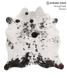 Salt and Pepper Black Cowhide Rug #67545