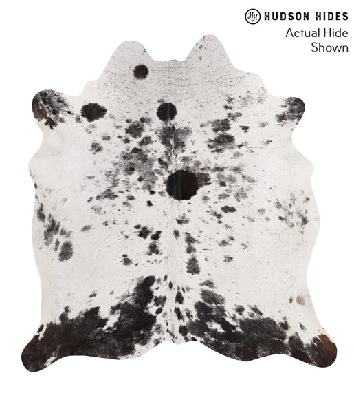 Salt and Pepper Black Cowhide Rug #67545