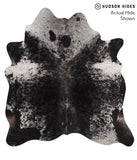 Salt and Pepper Black Cowhide Rug #67547