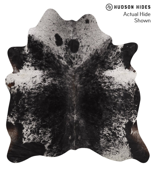 Salt and Pepper Black Cowhide Rug #67547