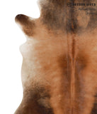 Brown with Red Cowhide Rug #67561