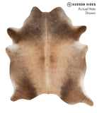 Brown with Red Cowhide Rug #67567