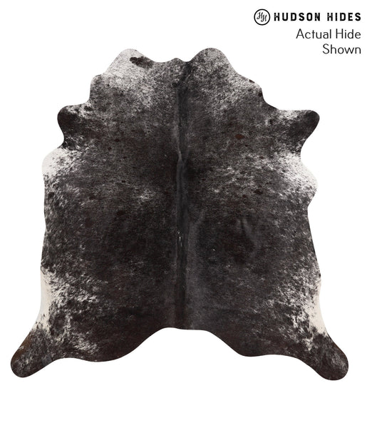Salt and Pepper Black Cowhide Rug #67595