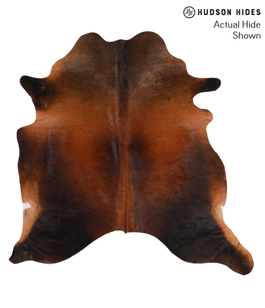 Brown with Red Cowhide Rug #67606