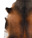 Brown with Red Cowhide Rug #67627