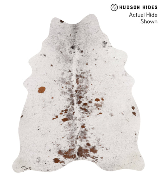 Salt and Pepper Brown Cowhide Rug #67640
