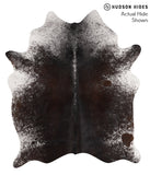 Salt and Pepper Black Cowhide Rug #67647