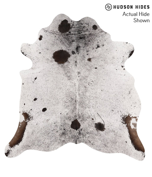 Salt and Pepper Brown Cowhide Rug #67654