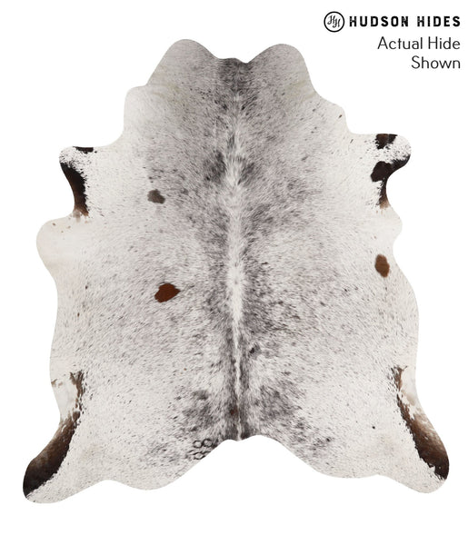 Salt and Pepper Brown Cowhide Rug #67683