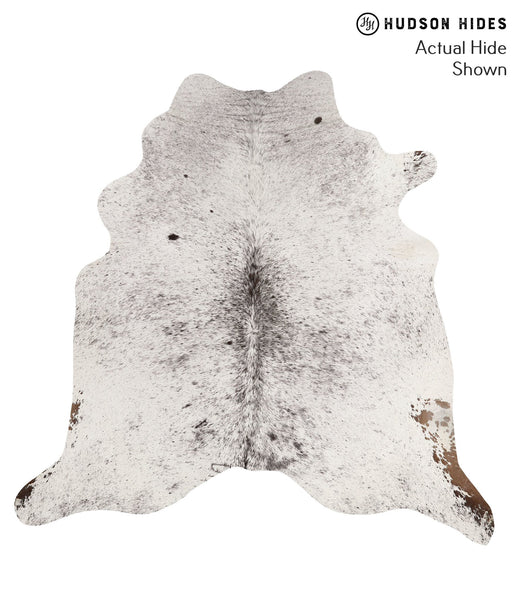 Salt and Pepper Black Cowhide Rug #67696