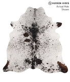 Salt and Pepper Brown Cowhide Rug #67714