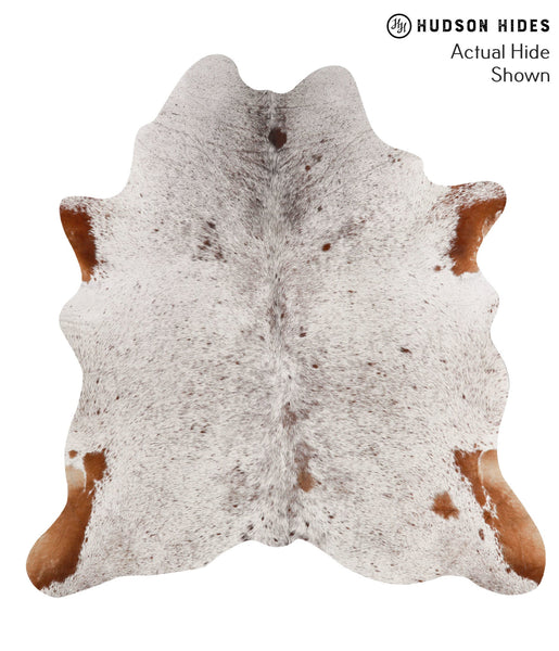Salt and Pepper Brown Cowhide Rug #67719