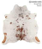 Salt and Pepper Brown Cowhide Rug #67721