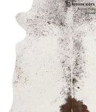 Salt and Pepper Brown Cowhide Rug #67731