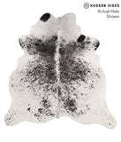 Salt and Pepper Black Cowhide Rug #67734
