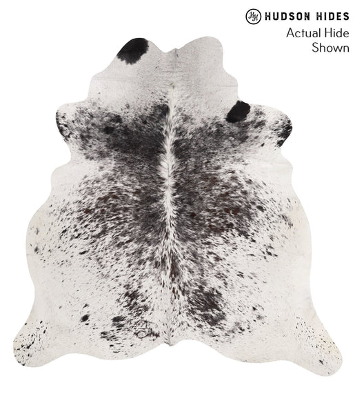 Salt and Pepper Black Cowhide Rug #67734