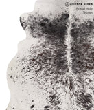 Salt and Pepper Black Cowhide Rug #67734