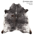 Salt and Pepper Black Cowhide Rug #67738