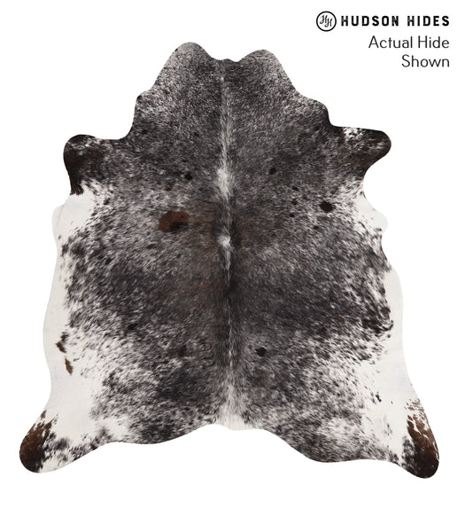 Salt and Pepper Black Cowhide Rug #67738