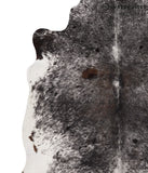 Salt and Pepper Black Cowhide Rug #67738