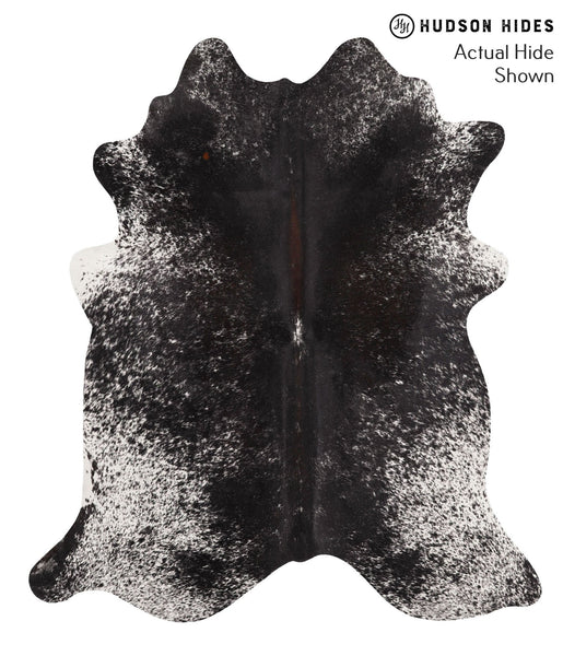 Salt and Pepper Black Cowhide Rug #67739